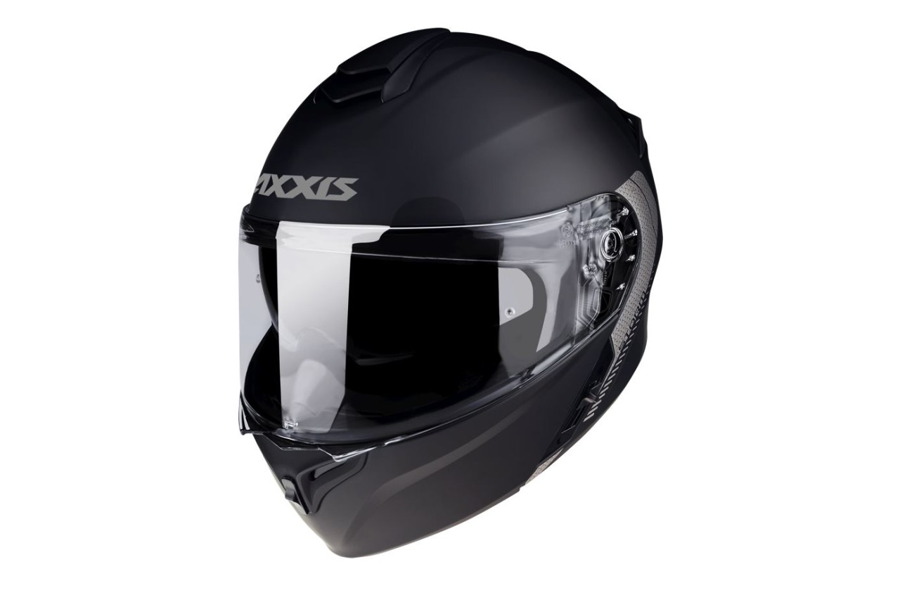 Axxis Klapphelm, Storm SV Solid, schwarz matt