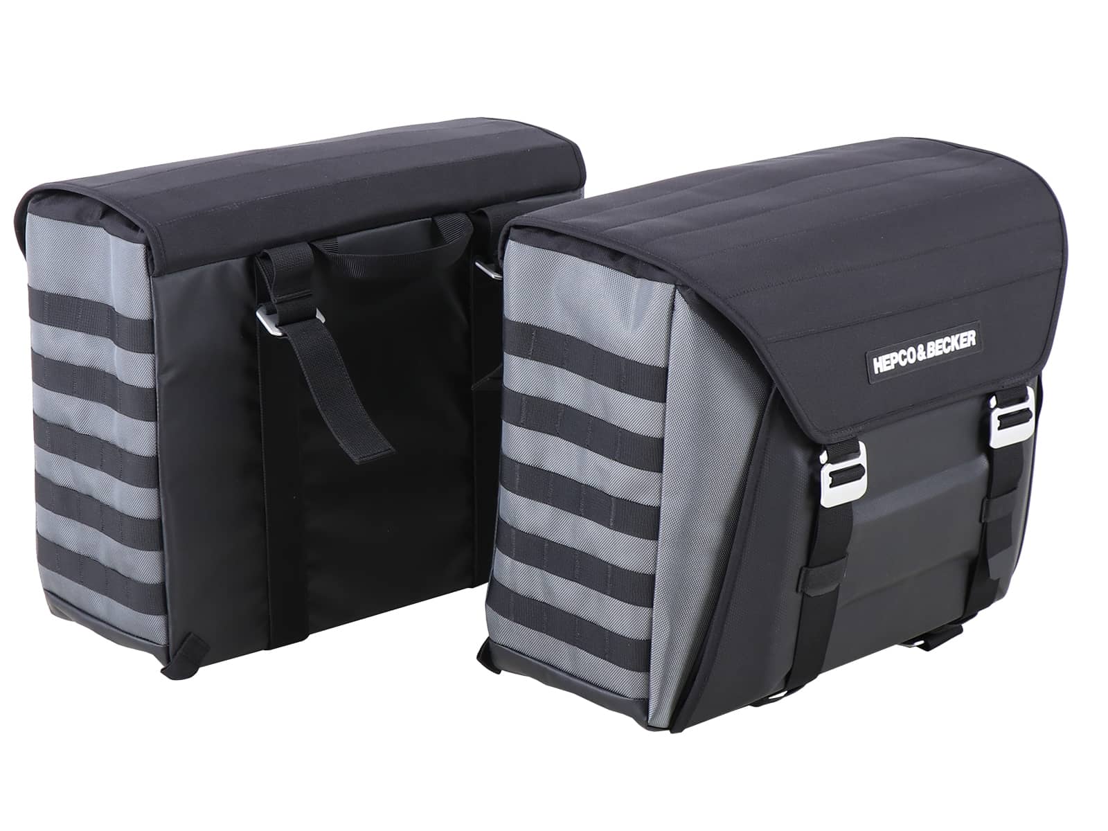 Seitentaschensatz Xtravel Basic inkl. 2x Universaladapterplatte für Rohrseitenkofferträger