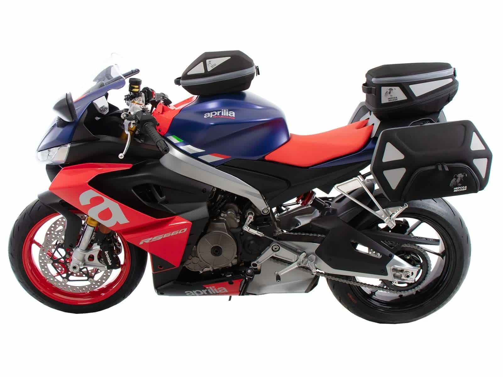 C-Bow Seitenträger schwarz für Aprilia Tuono 660 (20-21) / RS 660 (20-24) Hepco & Becker