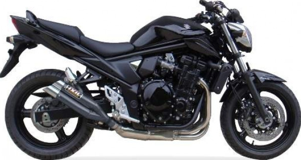 IXIL HYPERLOW BLACK XL Edelstahl-Endtopf für Suzuki GSF 650 / 1250 Bandit, GSX 650 F / 1250 F