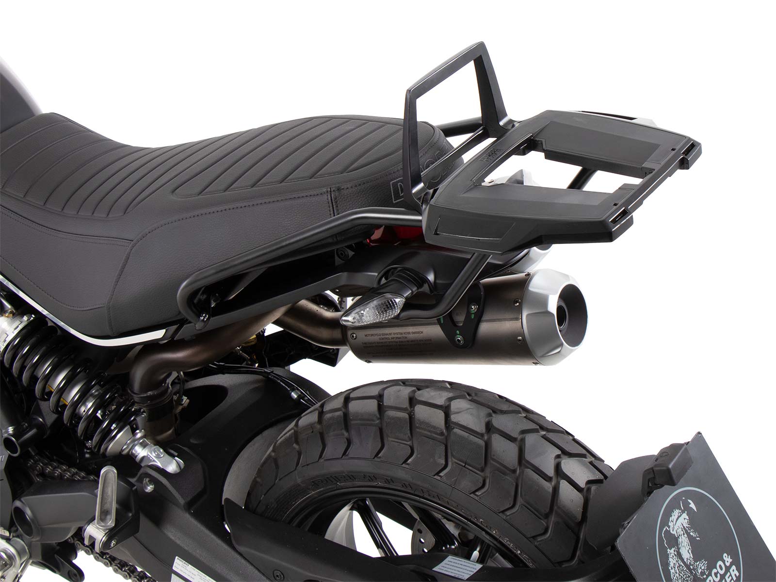 Alurack Topcaseträger schwarz für Ducati Scrambler 1100 Dark Pro /Pro /Sport Pro (21-24)