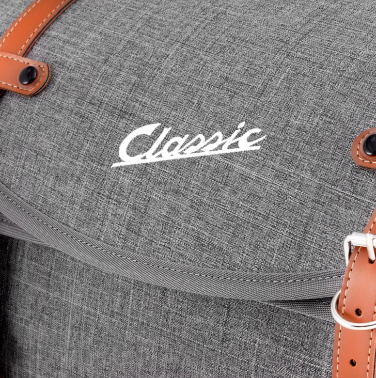 Tasche "Classic" klein für Vespa, Nylon, grau
