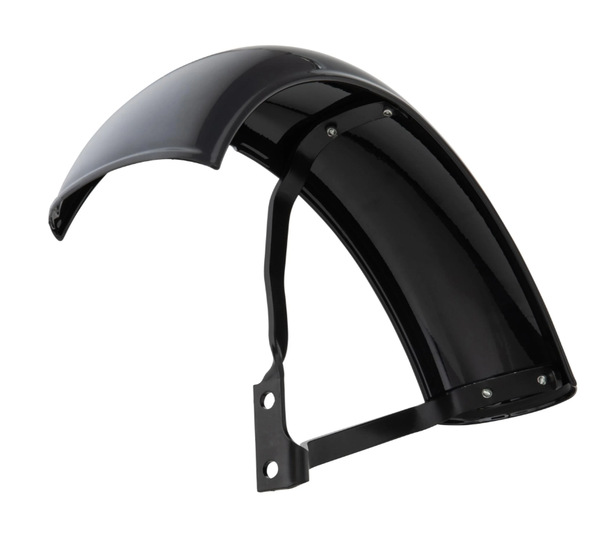 Kotflügel Garelli für Vespa PX 80-200ccm, Metall, schwarz glänzend