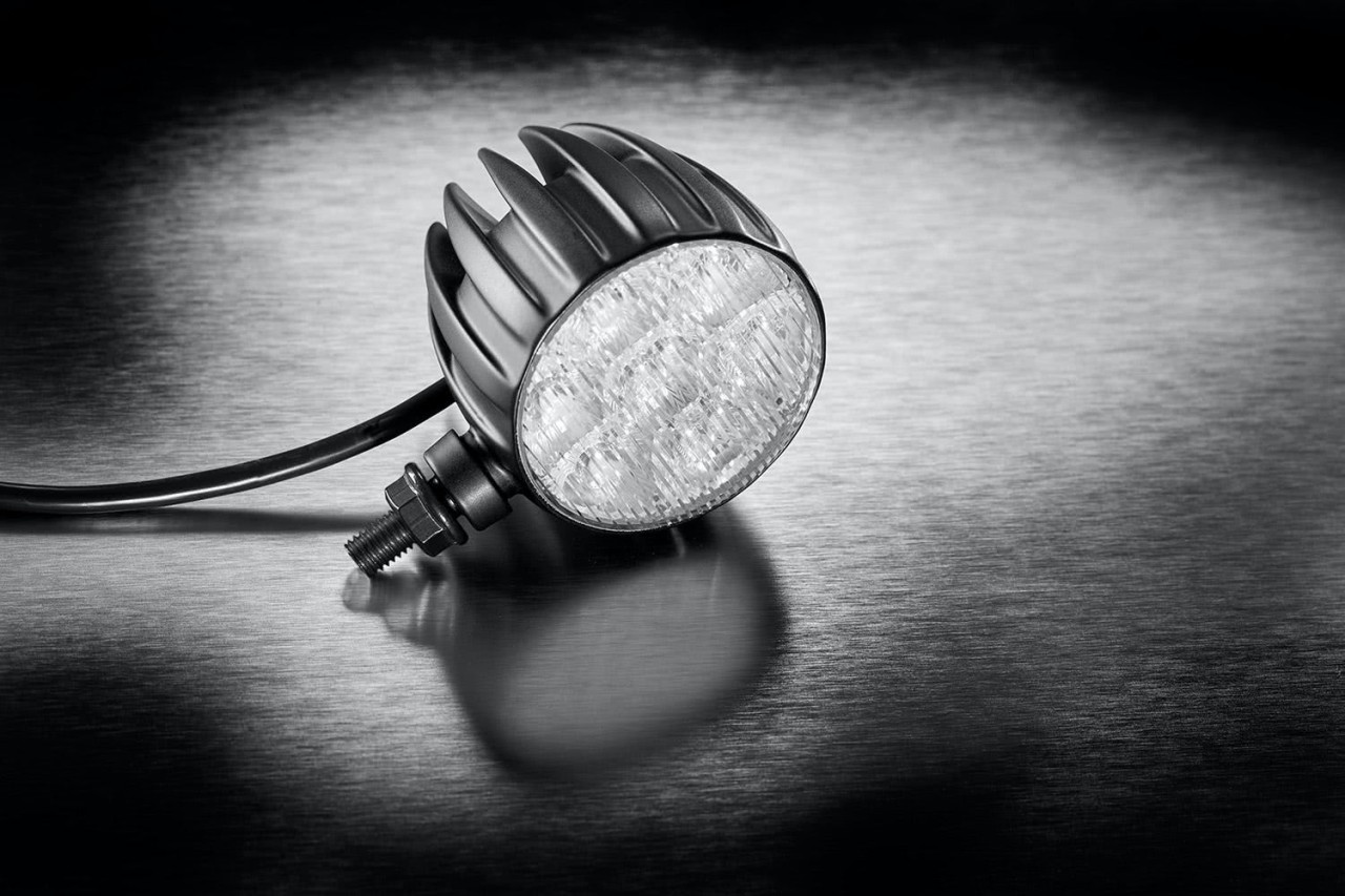 Kellermann Tagfahrlicht mit Positionslicht und Blinker, Dayron, Alu, LED, vorne, 12 V, schwarz matt