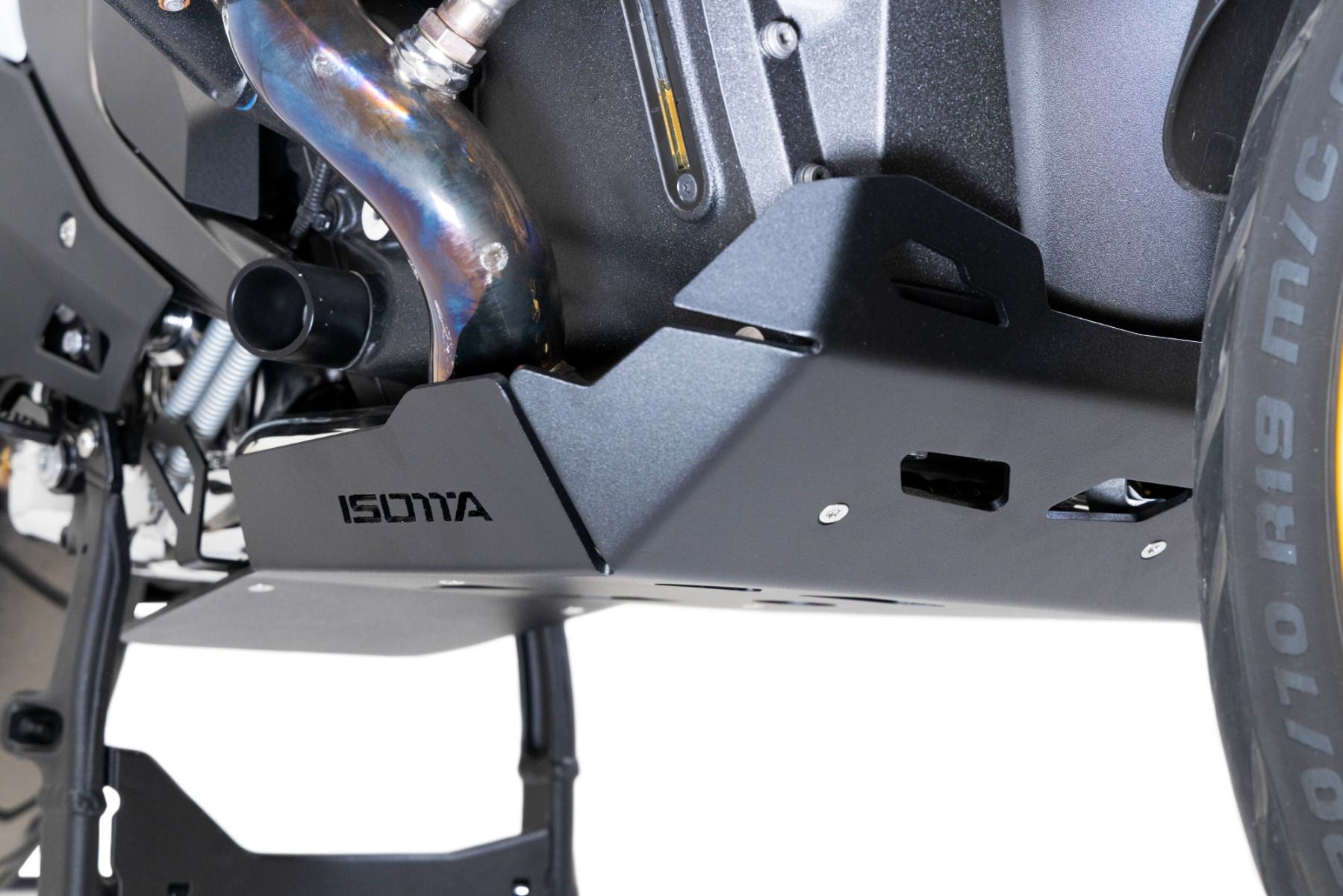 Motorschutzplatte aus Aluminium für BMW R 1300 GS, schwarz