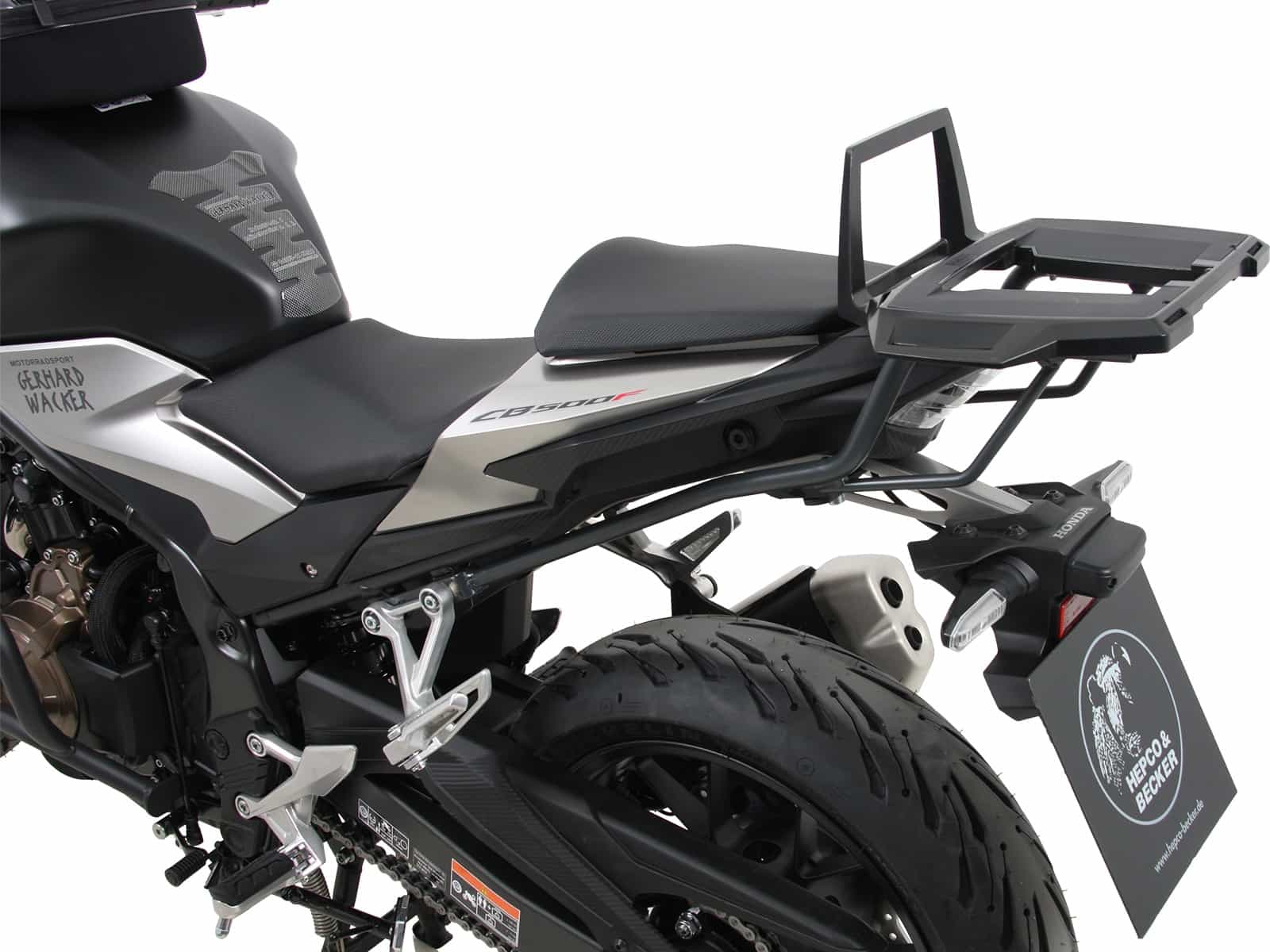 Alurack Topcase-Träger anthrazit für Honda NX 500 (24-) Hepco & Becker