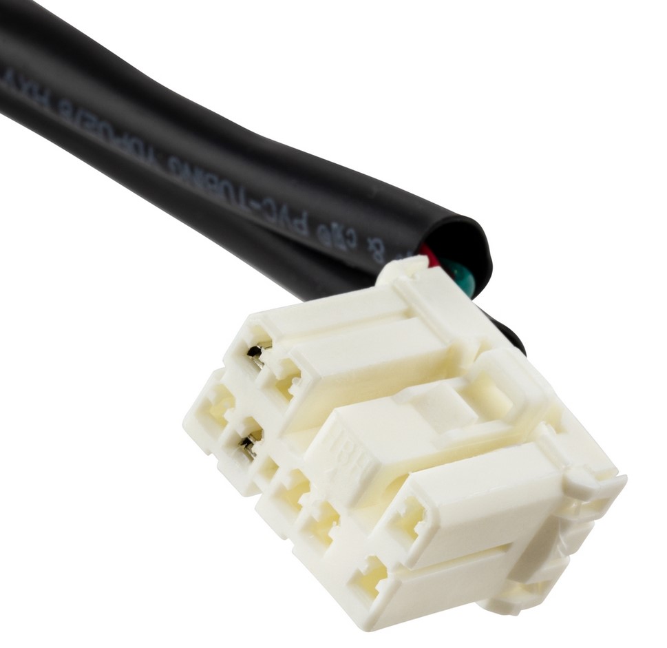 Gepäckfachblende links MK II mit USB und Spannungsanzeige für Vespa GTS/​GTS Super/​GTV/​GT, schwarz