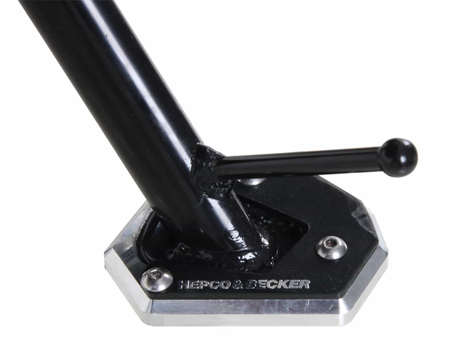 Seitenständerplatte silber schwarz für Honda CBR 650 F (14-18) Hepco & Becker