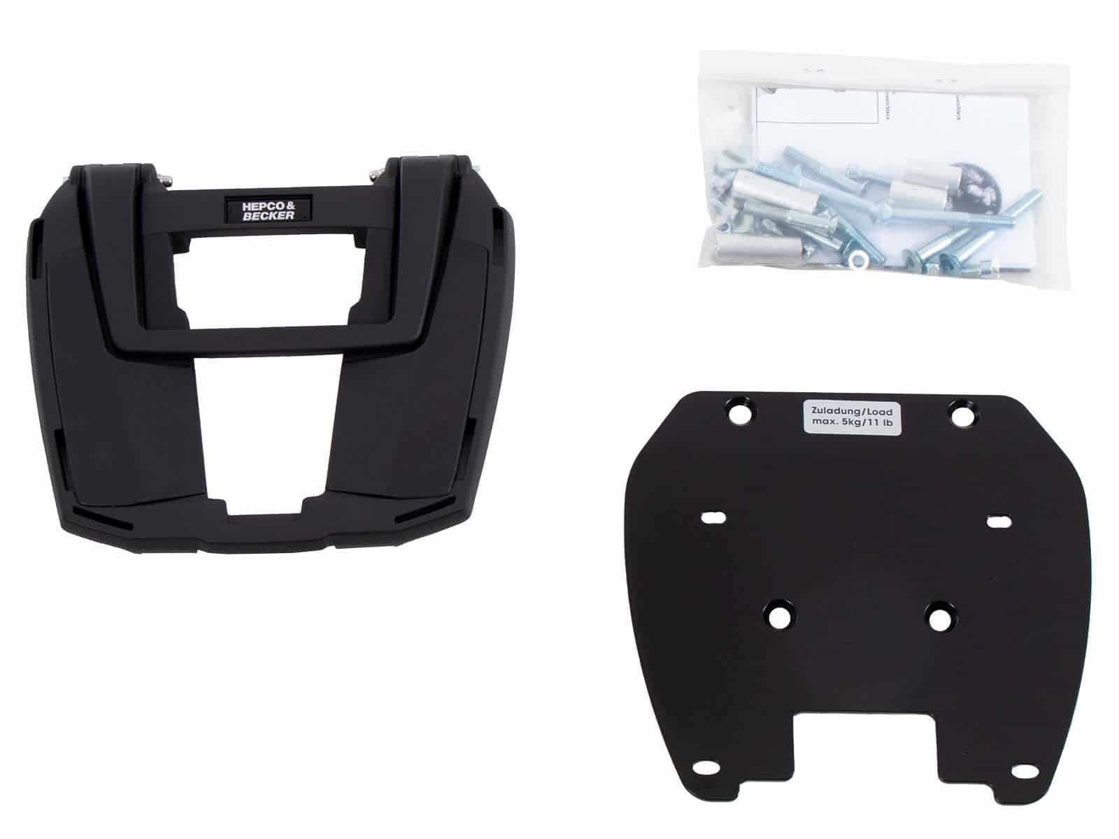 Easyrack Topcaseträger schwarz für BMW F 650 GS Twin /F 700 GS Hepco & Becker