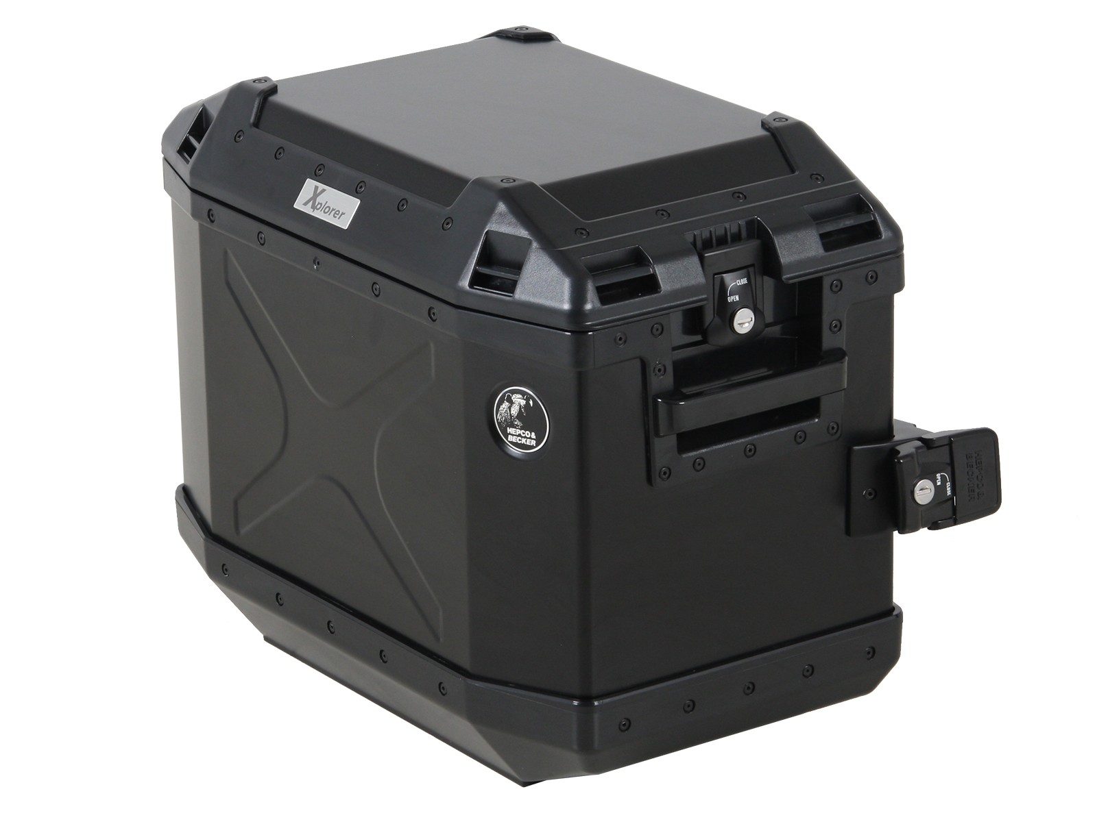 Seitenkoffer Alu Xplorer 40 black Hepco & Becker
