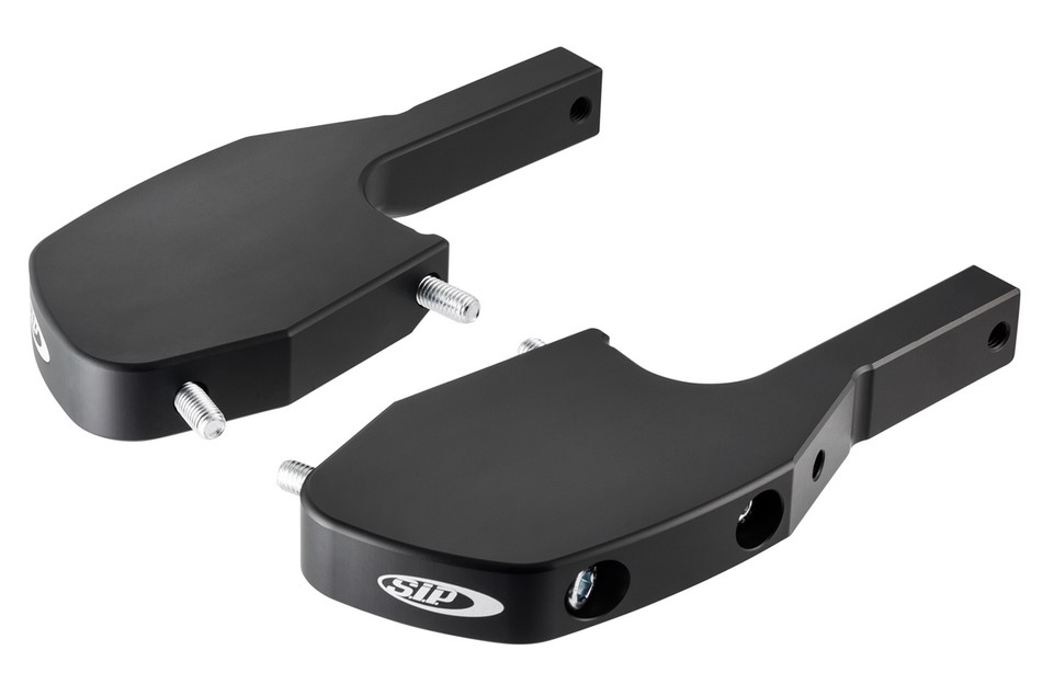 Fußrastenadapter Sozius für Vespa GTS/​GTS Super/​GTV/​GT 60/​GT/​GT L 125-300ccm, schwarz matt