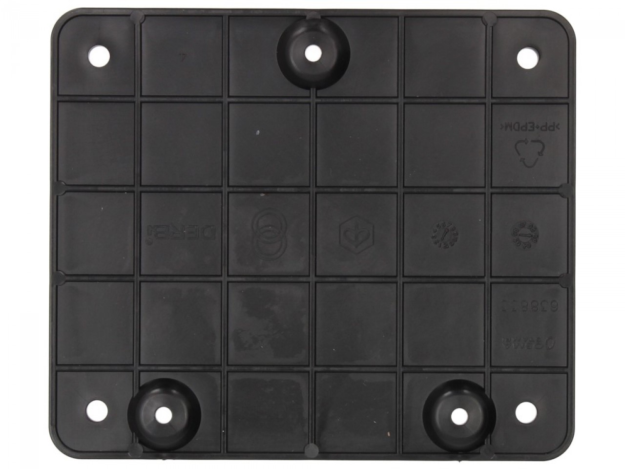 Kennzeichenträger, 121x141, Kunststoff