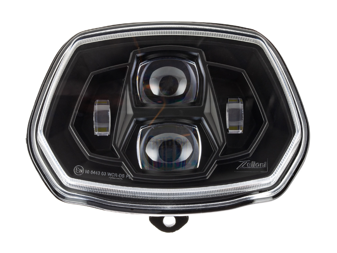 Scheinwerfer LED Zelioni für Vespa Sprint 50-150ccm 2T/​4T ('13-'18) (mit E-Nummer)