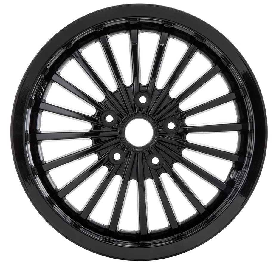 Felge vorne/hinten für Vespa GTS/​GTS Super/​GTV/​GT 60/​GT/​GT L 125-300ccm, schwarz glänzend