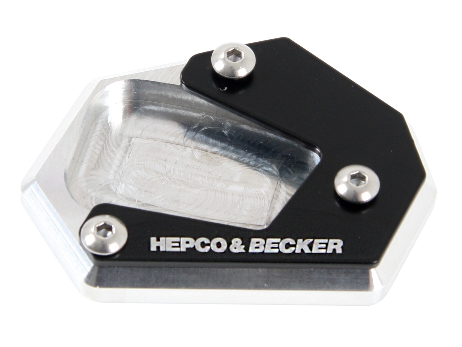 Seitenständerplatte silber schwarz für Honda CBR 650 F (14-18) Hepco & Becker
