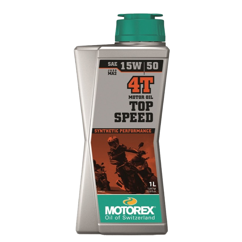 Motorex Motoröl 4-Takt, 1 l, SAE 15W-50, Top Speed Synthetic Performance, teilsynthetisch