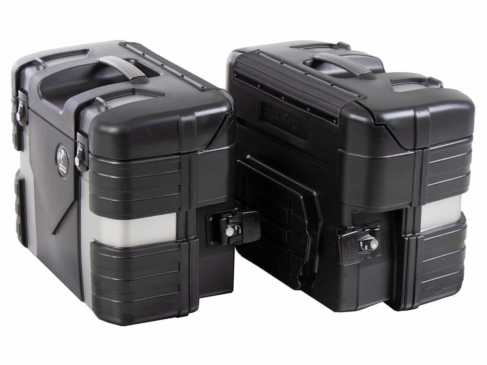 Gobi Seitenkoffersatz Black Edition inkl. Gepäckhaken Hepco & Becker
