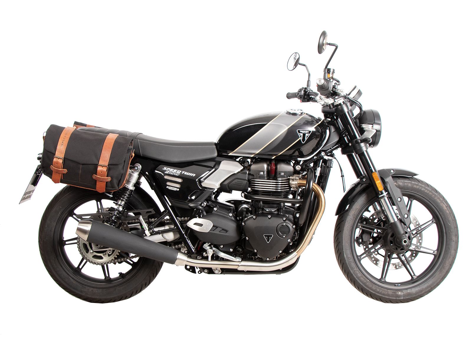 C-Bow Seitenträger schwarz für Triumph Speed Twin 900 (25-) Hepco & Becker