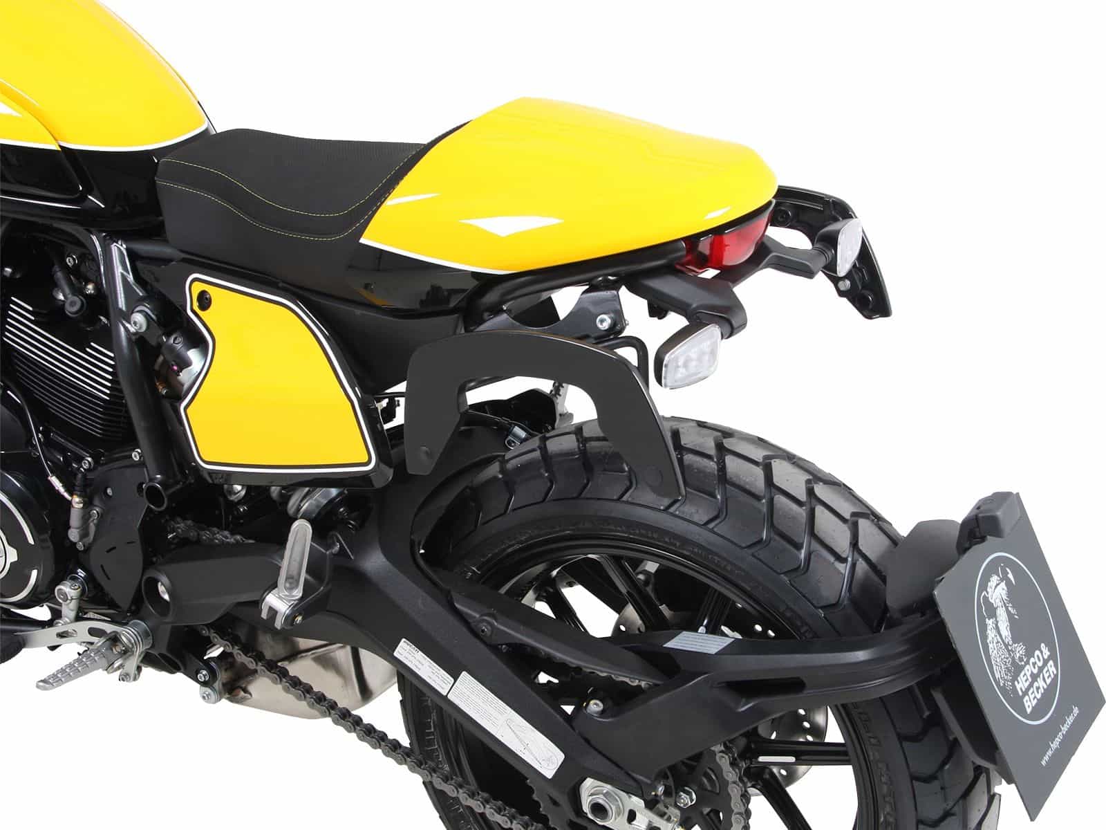 C-Bow Seitenträger schwarz für Ducati Scrambler 800 (19-22) Hepco & Becker