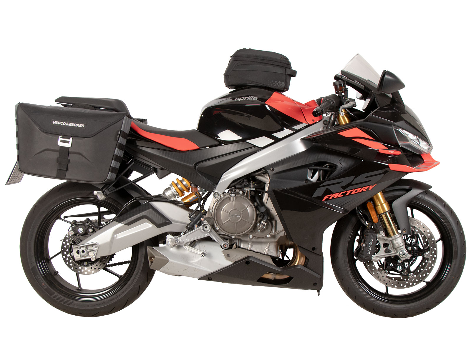 C-Bow Seitenträger schwarz für Aprilia RS 660 / Factory (25-) Hepco & Becker