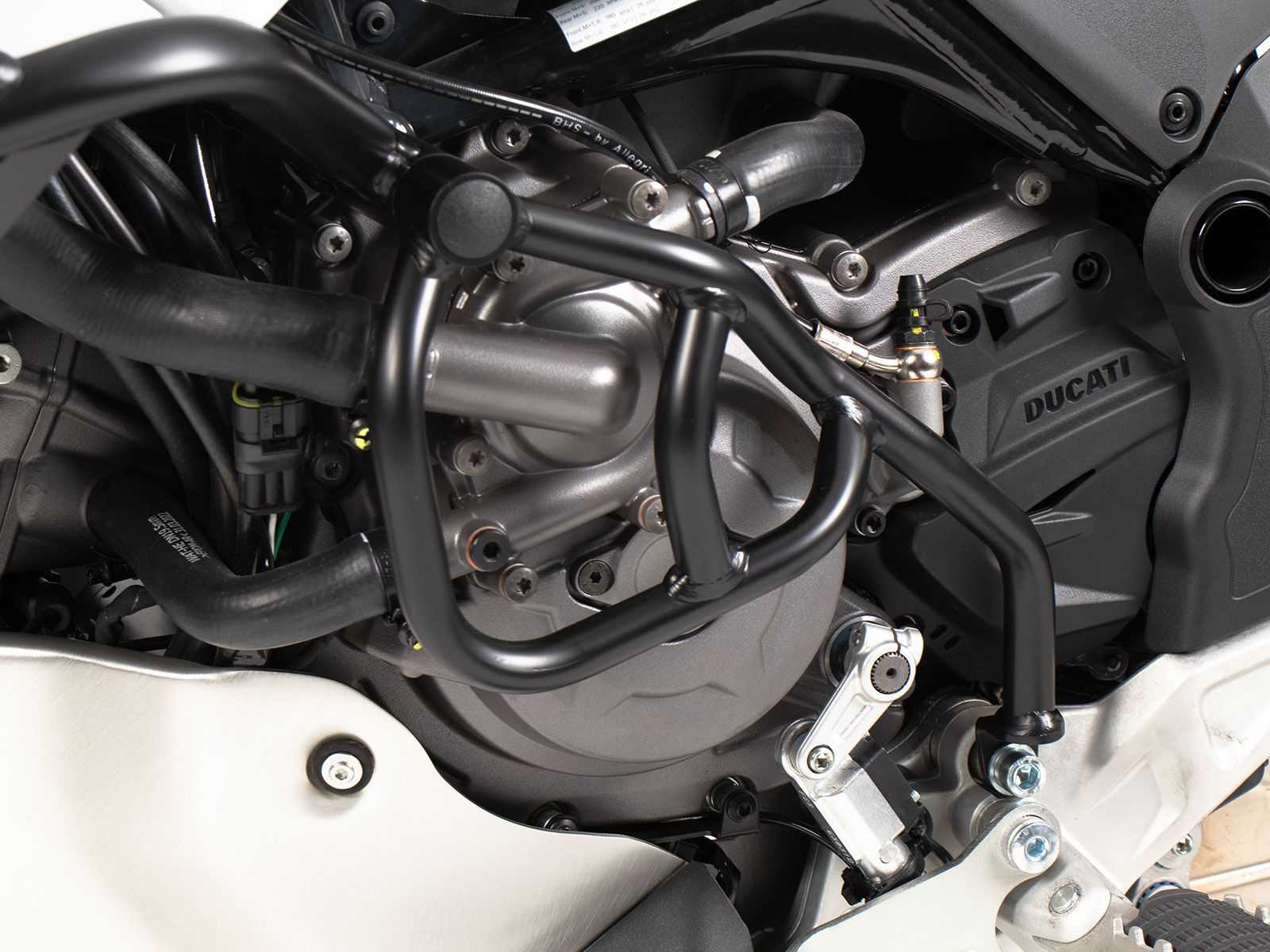 Zusatzbügel schwarz, einseitig links für Ducati Desert X Rally (24-) Hepco & Becker