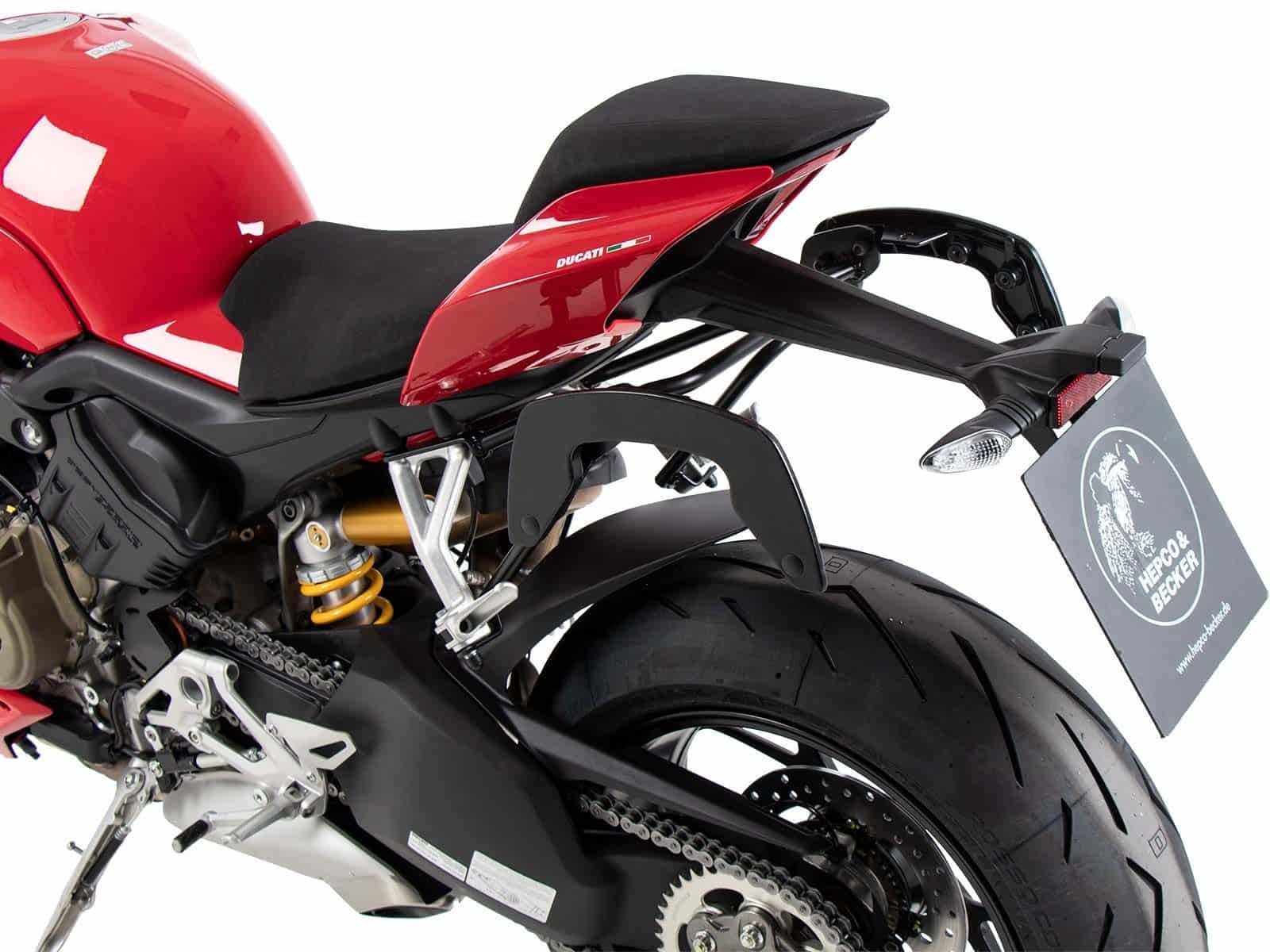 C-Bow Seitenträger schwarz für Ducati Panigale V4 /S /R (18-24) Hepco & Becker