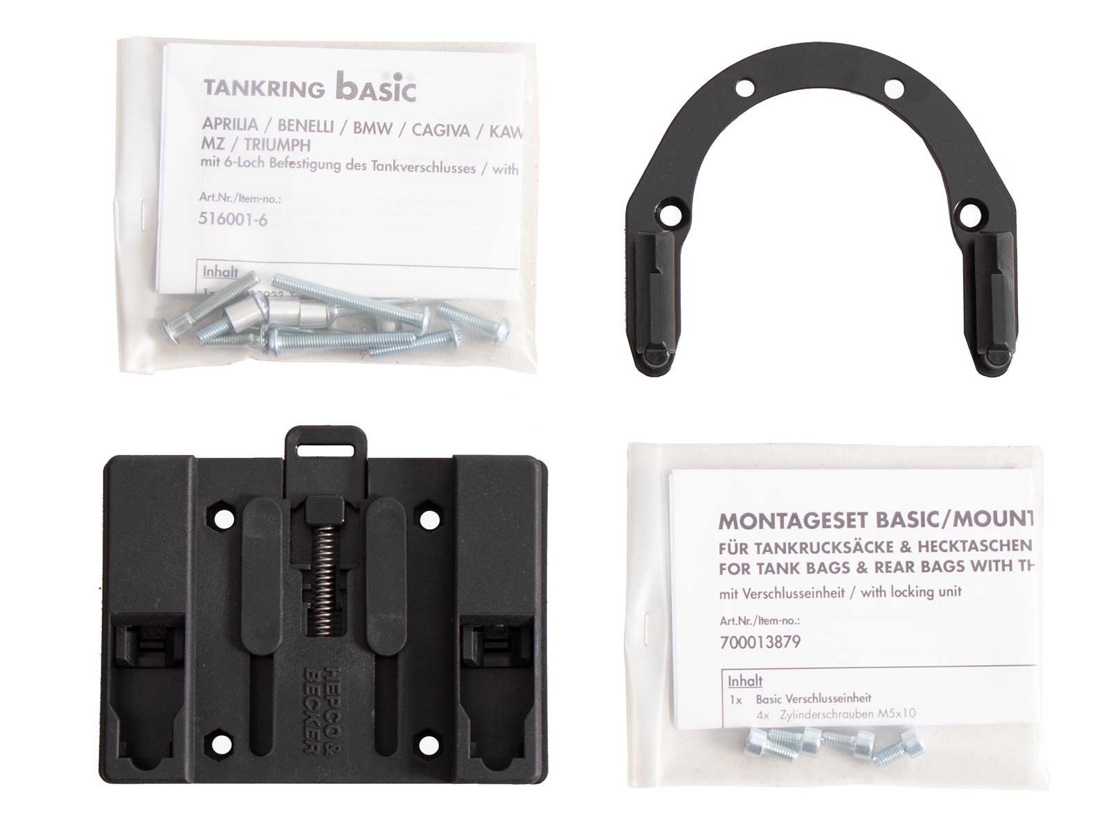 Tankring Basic inkl. Tankrucksackverschlusseinheit für BMW G 310 GS (17-) Hepco & Becker