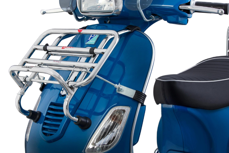 Gepäckträger vorne für Vespa S 50-150ccm, klappbar, chrom