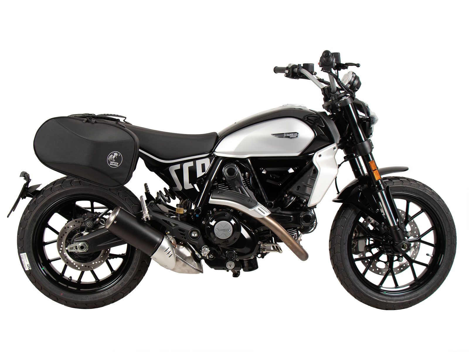 C-Bow Seitenträger schwarz für Ducati Scrambler 800 Icon (23-) Hepco & Becker