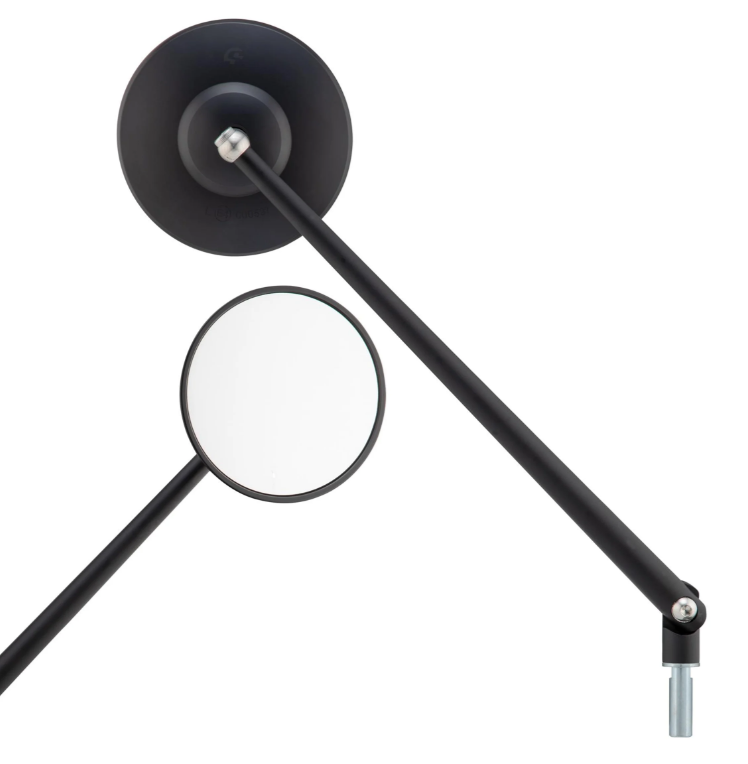 Standard Spiegel für Vespa, Rechtsgewinde, schwarz matt