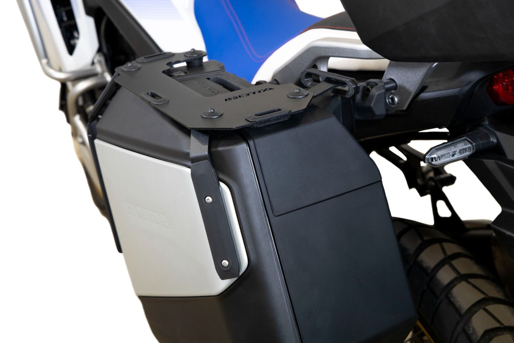 Gepäckträger für Seitenkoffer Honda XL 750 Transalp /NT 1100 /ADV 750 /NC 750 X, Alu, schwarz