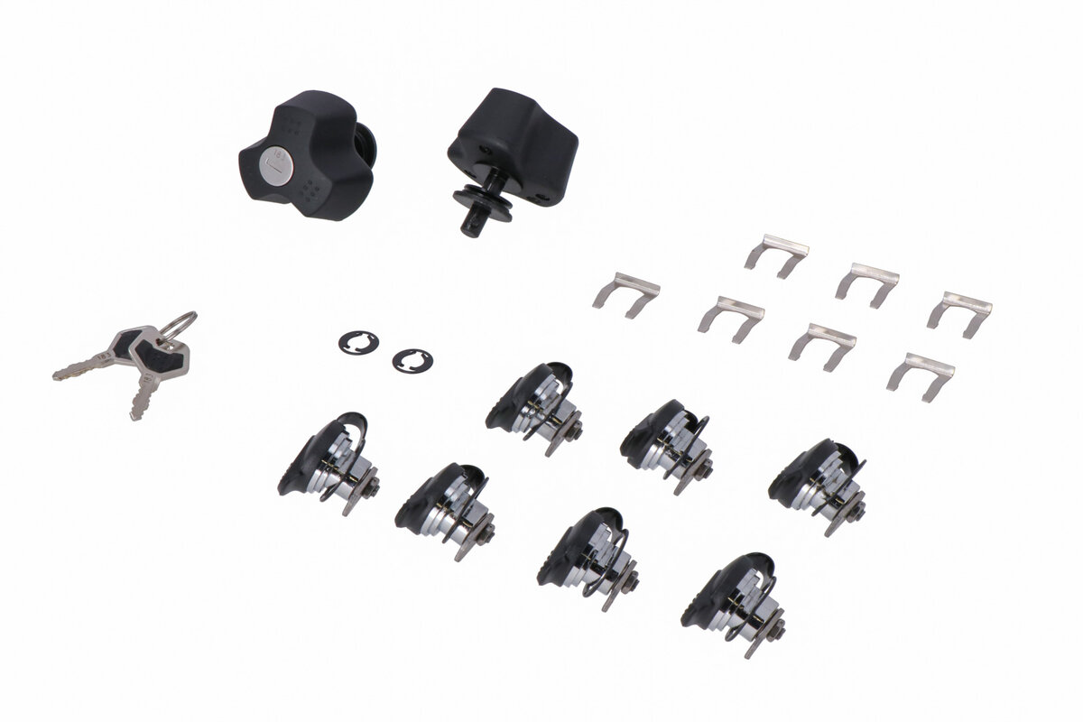 SW-Motech TRAX Schloss-Satz mit PRO Diebstahlsicherung, 9 Schlösser / 2 Schlüssel