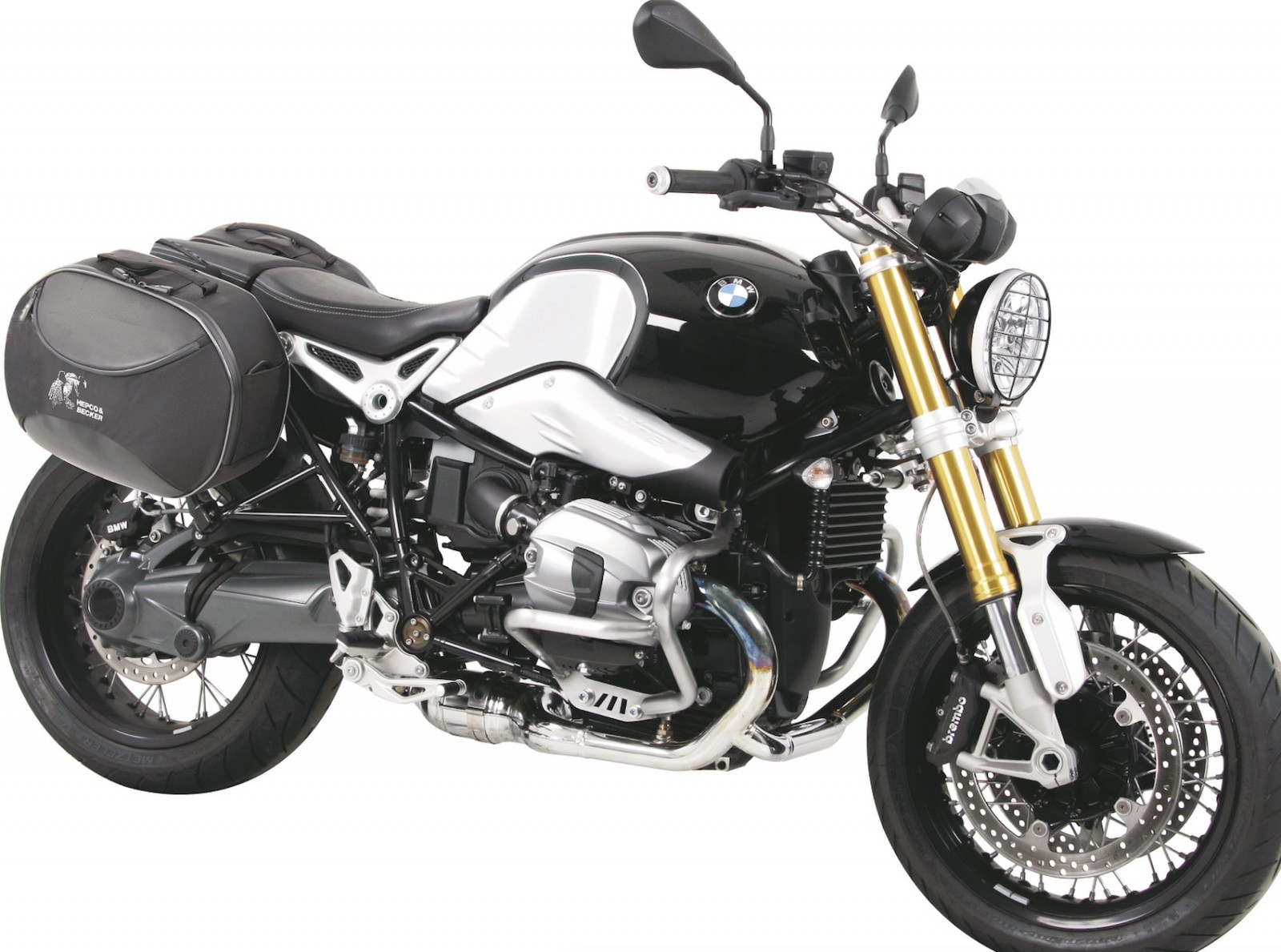 C-Bow Seitenträger schwarz für BMW R nineT (14-16) Hepco & Becker