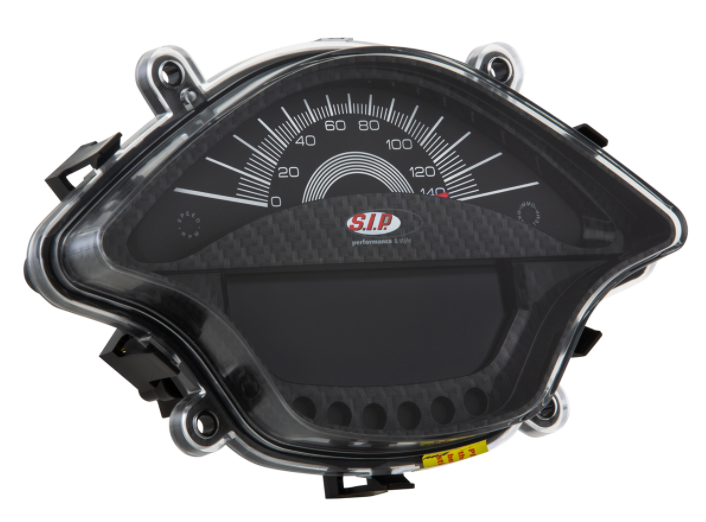 Drehzahlmesser/Tacho für Vespa Primavera/​Sprint 50-150ccm 2T/​4T AC, carbonlook