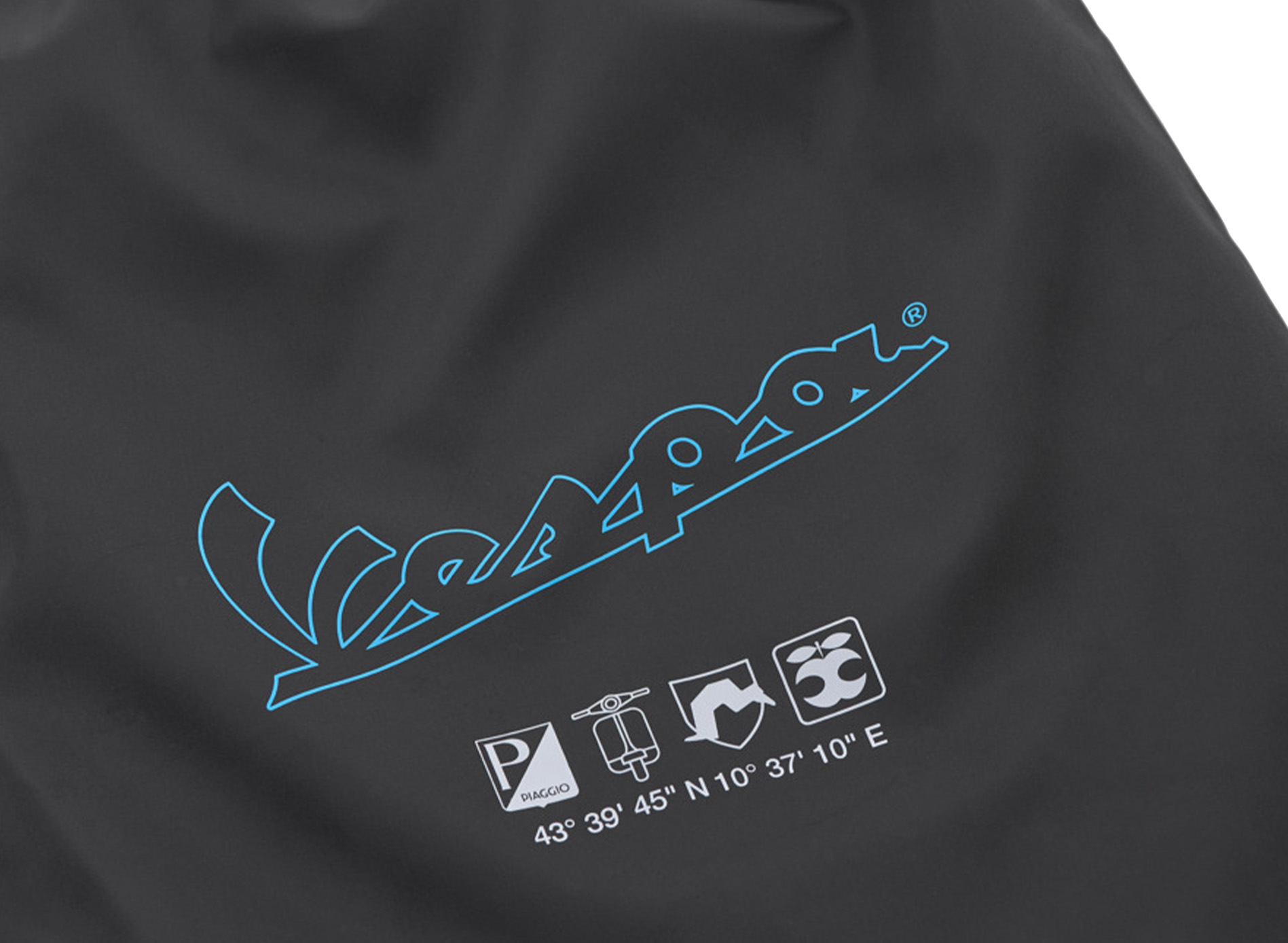 Vespa Turnbeutel/Rucksack schwarz blau DEC-Kollektion