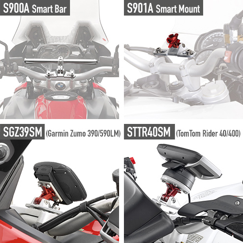 Montagekit für Smart Bar S900A / Smart Mount S901A für Honda Modelle Givi