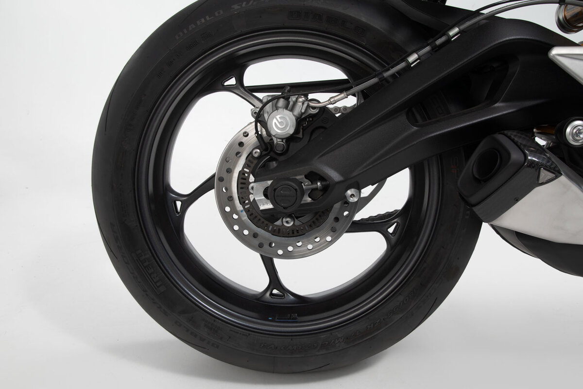 SW-Motech Sturzpad-Kit für Hinterachse schwarz für Yamaha MT-09 /Tracer, Tracer 900, XSR 900