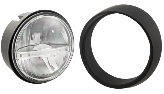 Scheinwerfer LED für Vespa Primavera 50-150ccm 2T/​4T (-'18), schwarz matt