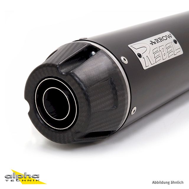 ARROW Auspuff Komplettanlage REBEL für Kawasaki Vulcan S650 2014-2016, Edelstahl
