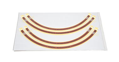 Felgendekor Aufkleber Satz orange für Honda GL1800 Gold Wing (20-) Original