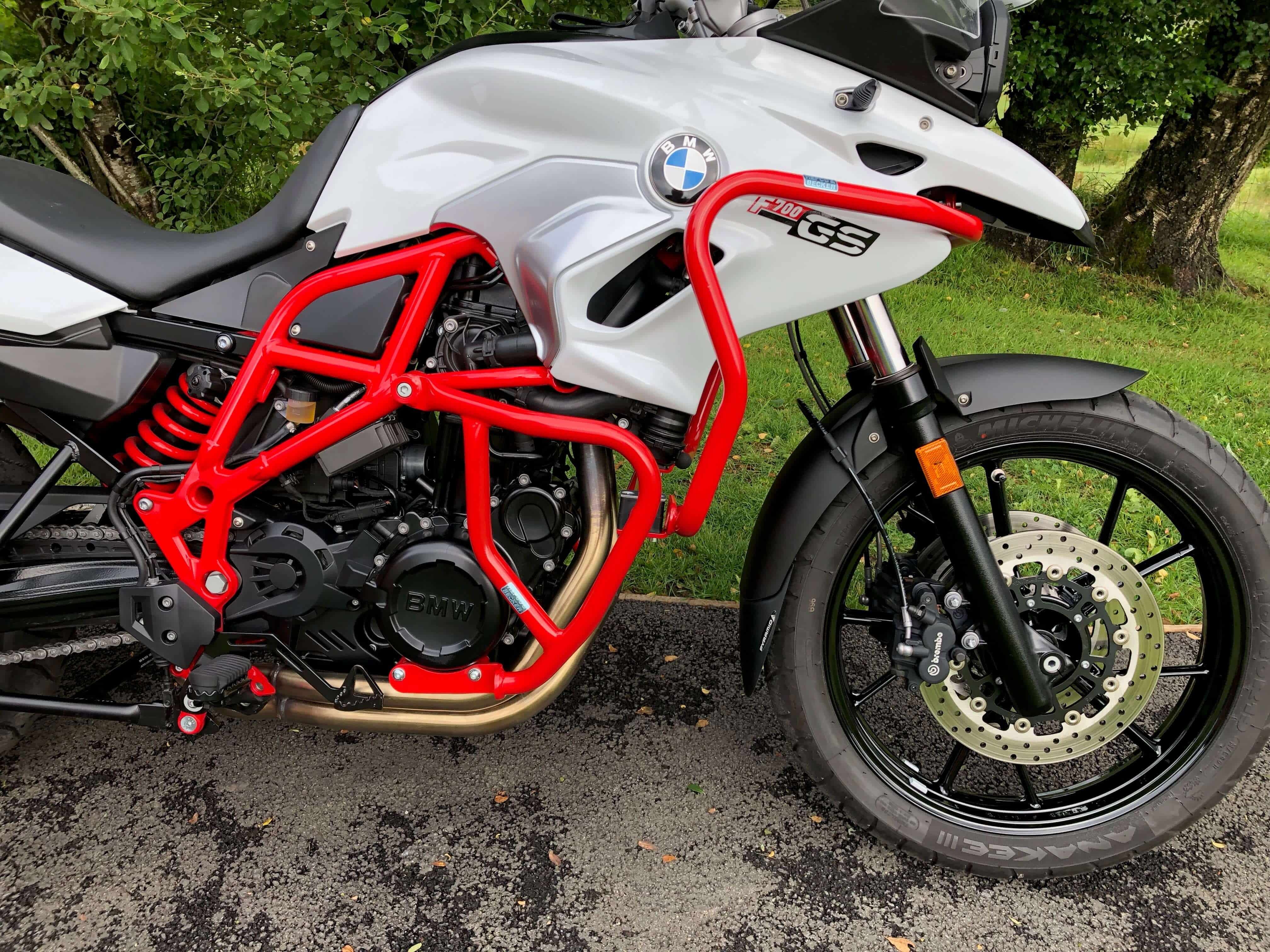 Motorschutzbügel rot für BMW F 650 GS Twin /F 700 GS Hepco & Becker
