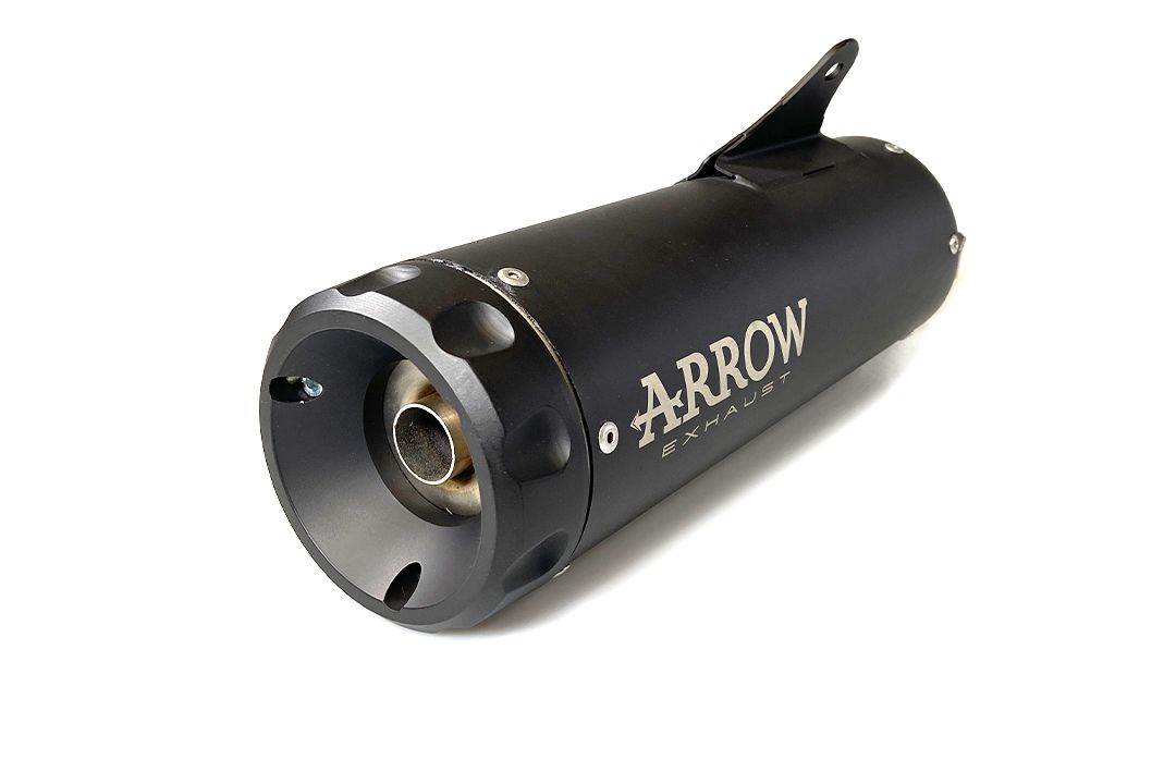 ARROW Auspuff REBEL DARK Slip-On mit schwarzer Alu-Endkappe  für Honda CMX 1100 Rebel /DCT (21-25)