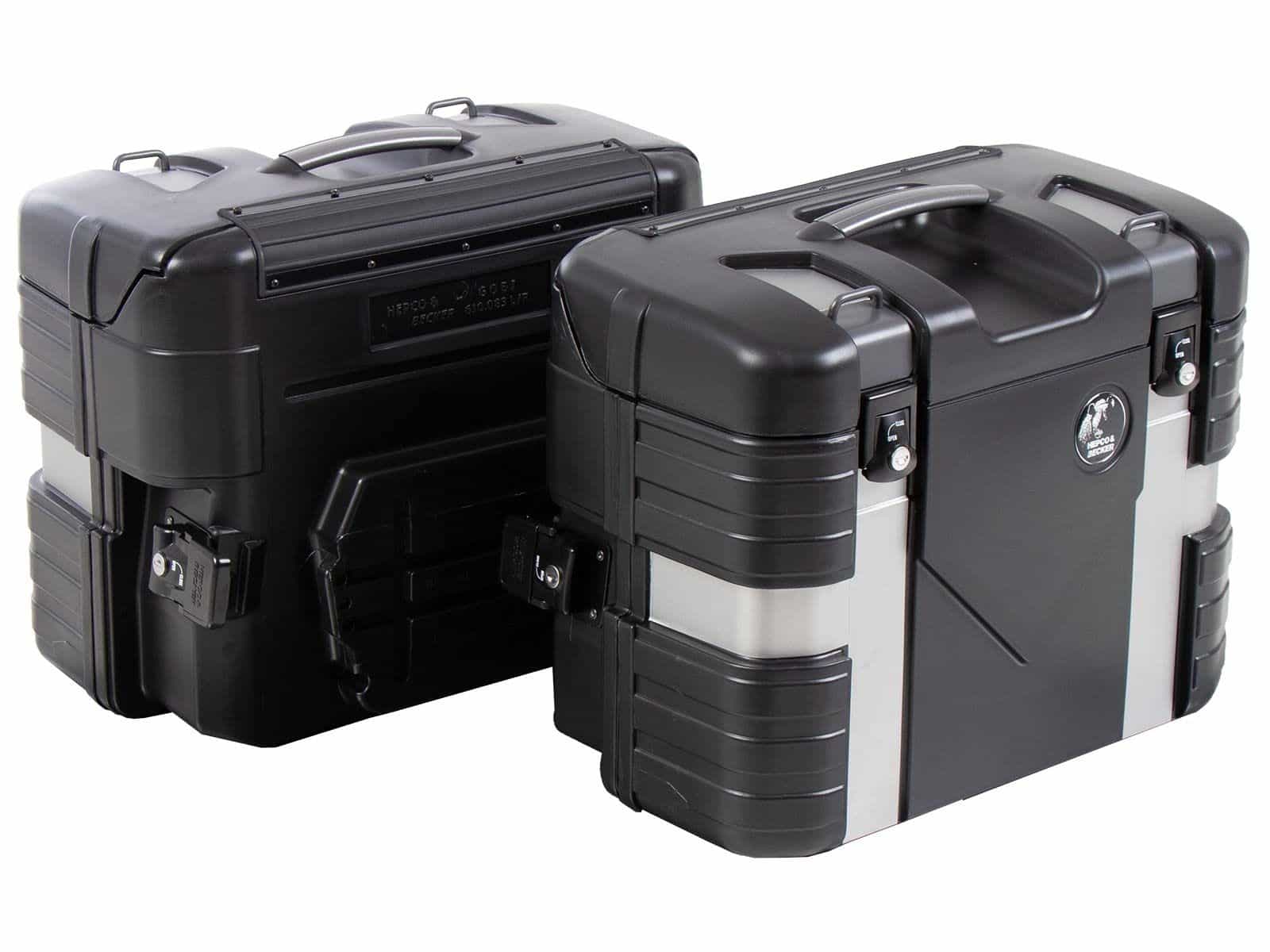 Gobi Seitenkoffersatz Black Edition inkl. Gepäckhaken Hepco & Becker