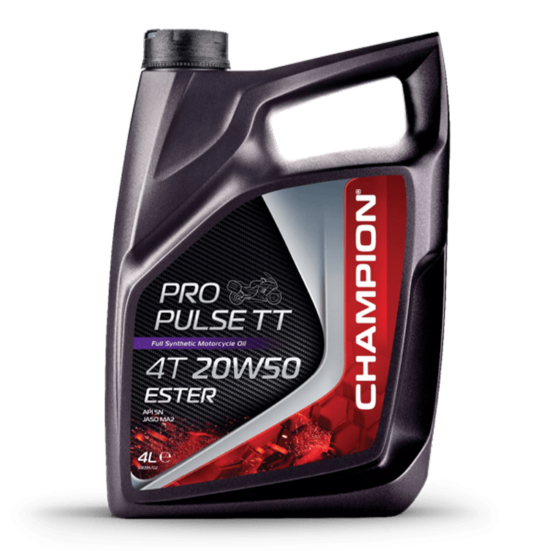 CHAMPION®  Pro Pulse TT 4T 20W-50 Ester Motoröl - 4 Liter
