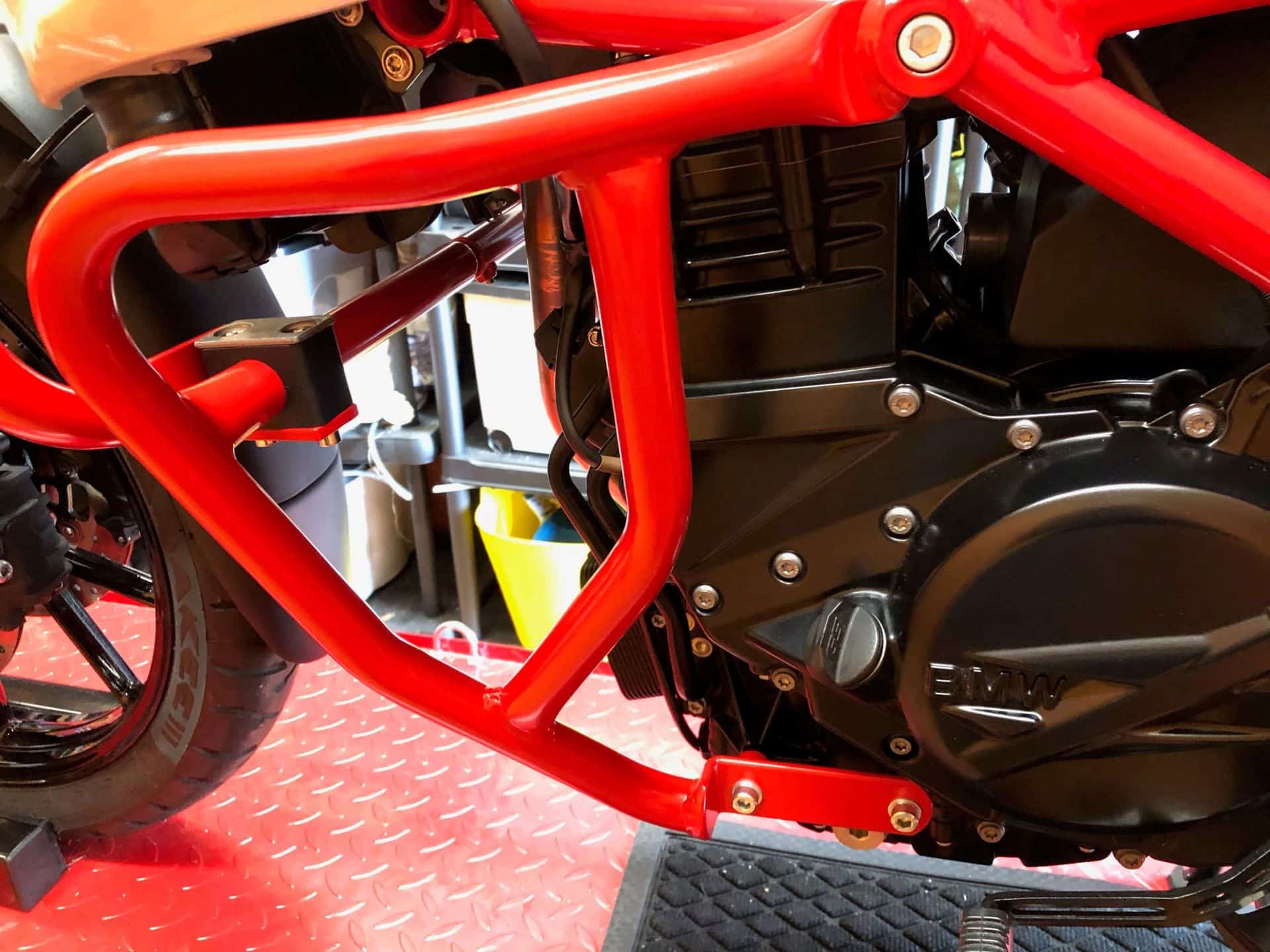 Motorschutzbügel rot für BMW F 650 GS Twin /F 700 GS Hepco & Becker