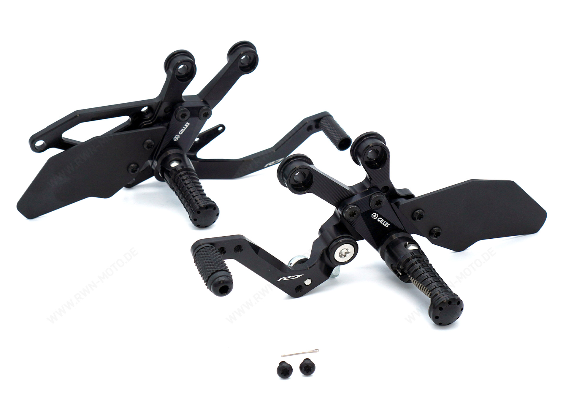 Einstellbare Fußrasten aus Billet-Aluminium für Yamaha YZF-R7 2021-