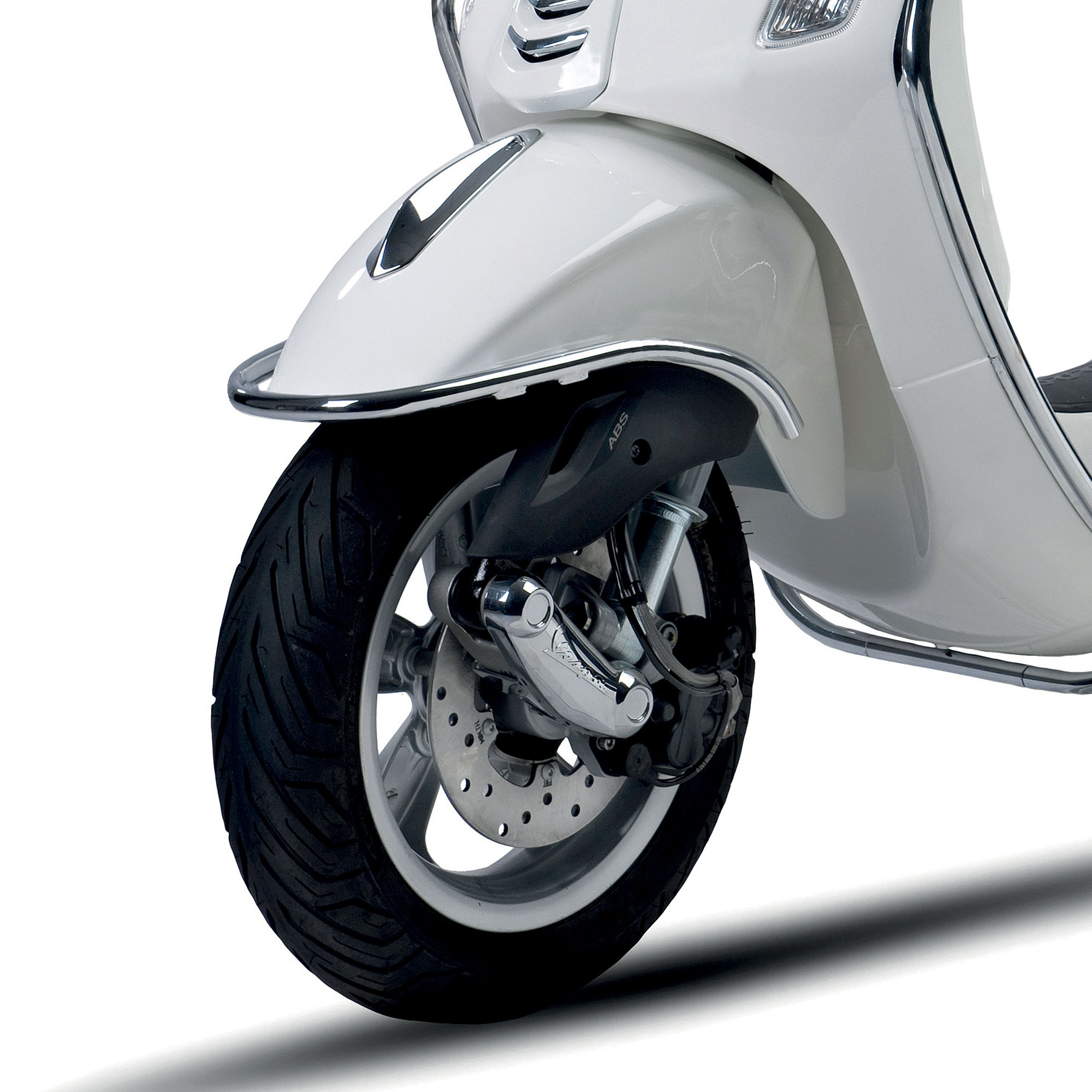Stoßschutz vorderer Kotflügel Vespa Primavera - chrom
