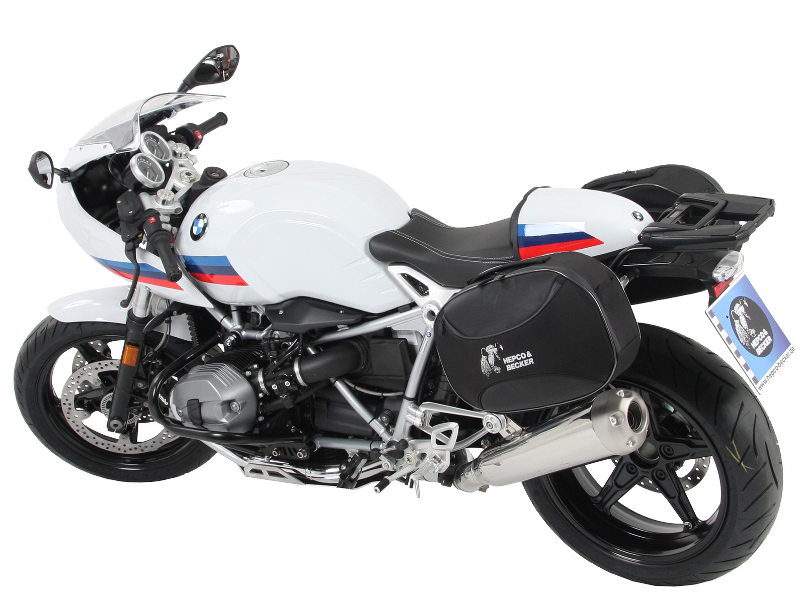 C-Bow Seitenträger schwarz für BMW R nineT Racer (17-20) Hepco & Becker