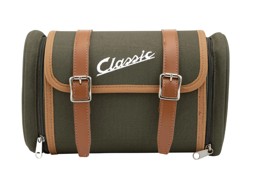 Tasche "Classic" Gepäckträger/Soziushaltebügel Heck für Vespa, Canvas, olive