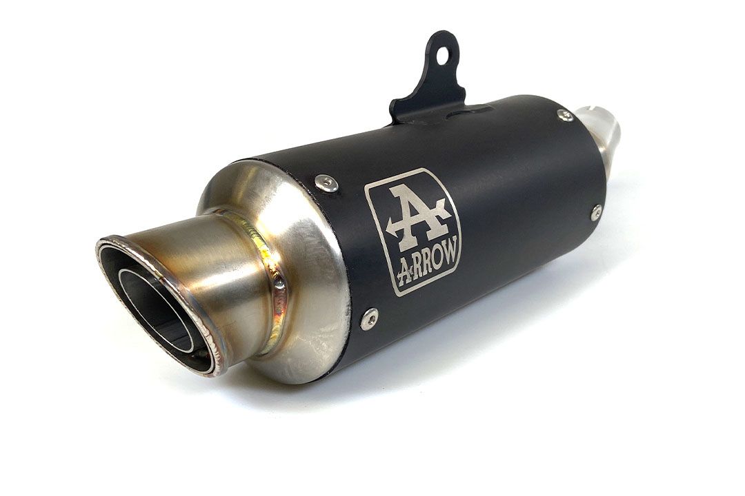 ARROW Auspuff DARK GP2 für Kawasaki Ninja 400 (18-)